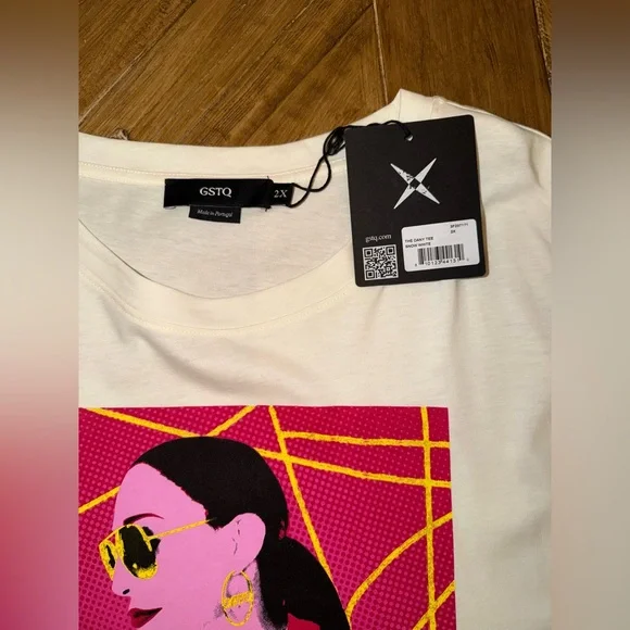 GSTQ God Save The Queen boxy top “if it’s not Fun, I don’t want to do it” 2X NWT - Picture 3 of 13